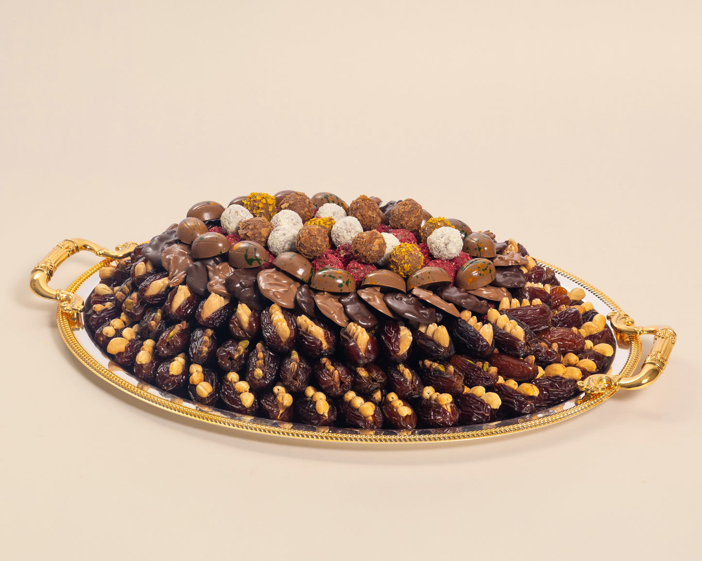 Premium Large Assorted Chocolates&Dates with Nuts Tray
