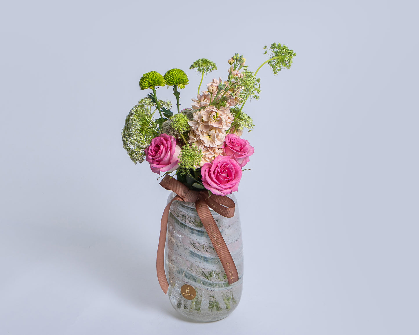 Deco Green with Glass Vase