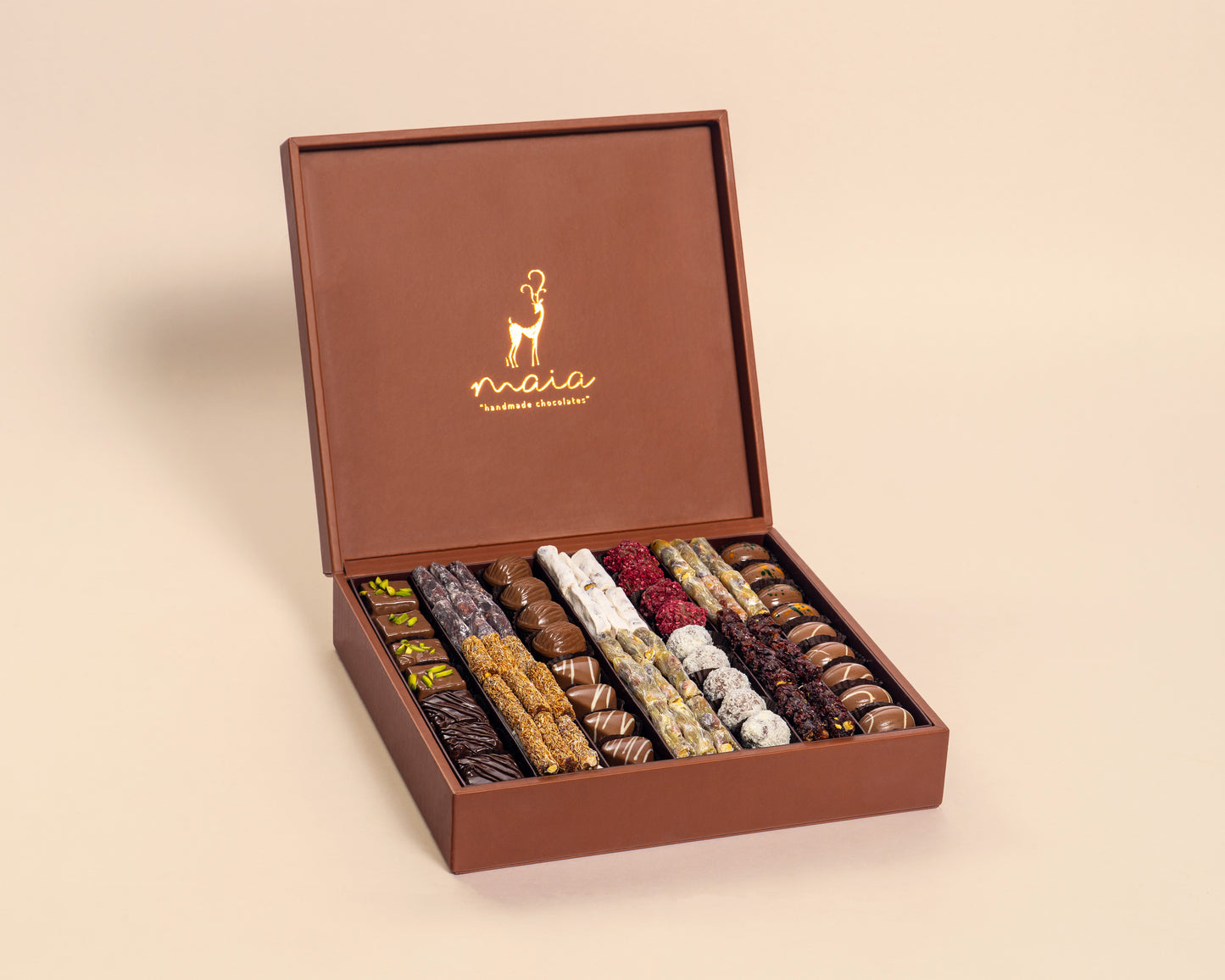 Premium Leather Assorted Chocolates&Turkish Delight Box