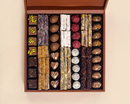 Premium Leather Assorted Chocolates&Turkish Delight Box