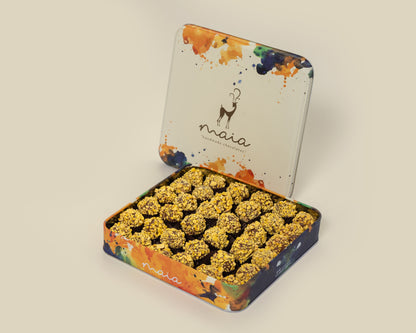 علبة كبيرة من ترافل المانجو